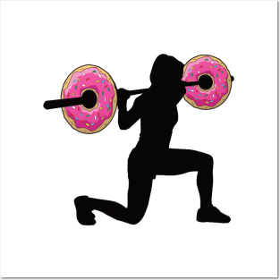 Weight Lifting Donut Posters and Art